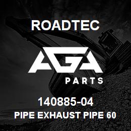 140885-04 Roadtec PIPE EXHAUST PIPE 60" ALUMINIZED | AGA Parts