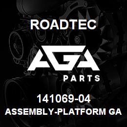141069-04 Roadtec ASSEMBLY-PLATFORM GATE RAIL-2500B | AGA Parts