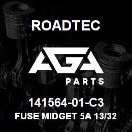 141564-01-C3 Roadtec FUSE MIDGET 5A 13/32 X 1 1/2 LG | AGA Parts