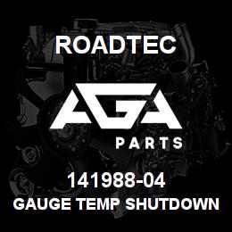 141988-04 Roadtec GAUGE TEMP SHUTDOWN W/30 LEAD | AGA Parts