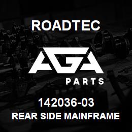 142036-03 Roadtec REAR SIDE MAINFRAME CANVAS CLAMP | AGA Parts