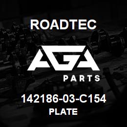 142186-03-C154 Roadtec PLATE | AGA Parts