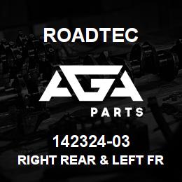 142324-03 Roadtec RIGHT REAR & LEFT FRT.SPRAY BAR | AGA Parts