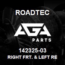 142325-03 Roadtec RIGHT FRT. & LEFT REAR SPRAY BAR | AGA Parts