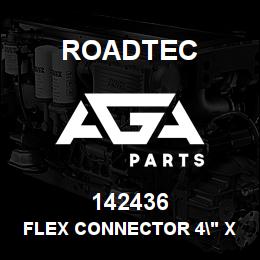 142436 Roadtec FLEX CONNECTOR 4" X 6"LG. | AGA Parts