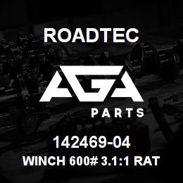 142469-04 Roadtec WINCH 600# 3.1:1 RATIO | AGA Parts