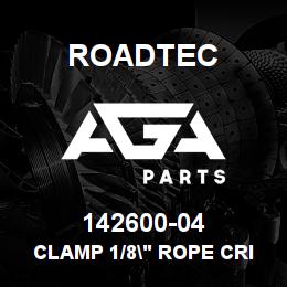 142600-04 Roadtec CLAMP 1/8" ROPE CRIMP | AGA Parts