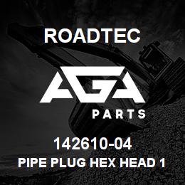 142610-04 Roadtec PIPE PLUG HEX HEAD 1" NPT | AGA Parts