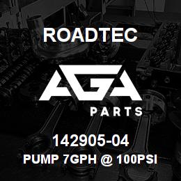142905-04 Roadtec PUMP 7GPH @ 100PSI | AGA Parts