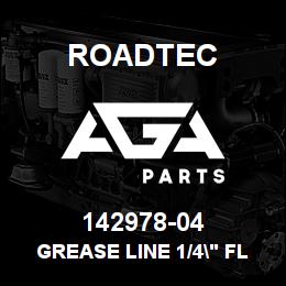142978-04 Roadtec GREASE LINE 1/4" FLEX HOSE X 57" | AGA Parts