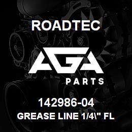 142986-04 Roadtec GREASE LINE 1/4" FLEX HOSE X 78" | AGA Parts