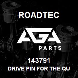 143791 Roadtec DRIVE PIN FOR THE QUICK CHANGE SYST | AGA Parts