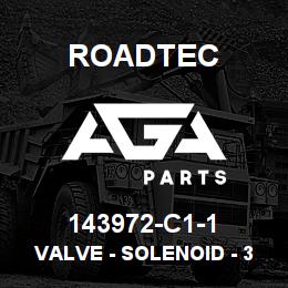 143972-C1-1 Roadtec VALVE - SOLENOID - 3-WAY 2-POS | AGA Parts