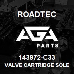 143972-C33 Roadtec VALVE CARTRIDGE SOLENOID N/C SPOOL | AGA Parts