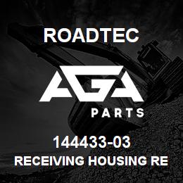 144433-03 Roadtec RECEIVING HOUSING REAR TOP RUBBER | AGA Parts
