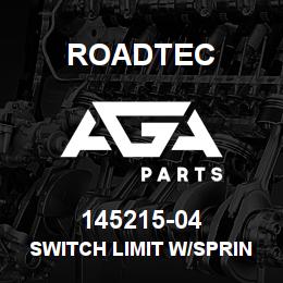 145215-04 Roadtec SWITCH LIMIT W/SPRING WOBBLE LEVER | AGA Parts