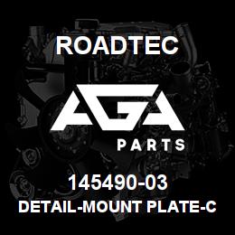 145490-03 Roadtec DETAIL-MOUNT PLATE-C1 IDLER BEARING | AGA Parts