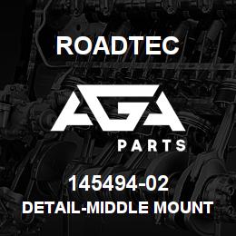 145494-02 Roadtec DETAIL-MIDDLE MOUNT PLATE-2500B | AGA Parts