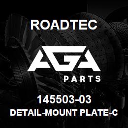 145503-03 Roadtec DETAIL-MOUNT PLATE-C3 IDLER BEARING | AGA Parts