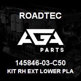 145846-03-C50 Roadtec KIT RH EXT LOWER PLATE | AGA Parts