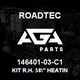 146401-03-C1 Roadtec KIT R.H. 58" HEATING ELEMENT | AGA Parts