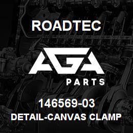 146569-03 Roadtec DETAIL-CANVAS CLAMP BAR 23 1/4 | AGA Parts