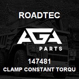 147481 Roadtec CLAMP CONSTANT TORQUE T-BOLT 4.25 | AGA Parts