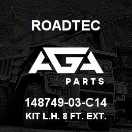148749-03-C14 Roadtec KIT L.H. 8 FT. EXT. PLATE NO BERM | AGA Parts