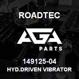 149125-04 Roadtec HYD.DRIVEN VIBRATOR 782 LB 9000 RPM | AGA Parts
