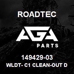 149429-03 Roadtec WLDT- C1 CLEAN-OUT DOOR PIN | AGA Parts
