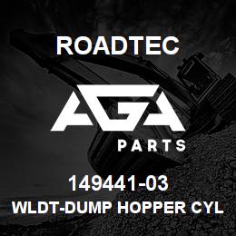 149441-03 Roadtec WLDT-DUMP HOPPER CYLINDER PIN | AGA Parts