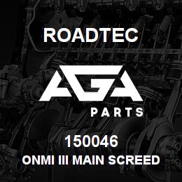 150046 Roadtec ONMI III MAIN SCREED PLATE WELD. | AGA Parts