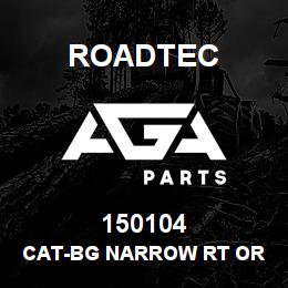 150104 Roadtec CAT-BG NARROW RT OR LT EXTN PLATE | AGA Parts