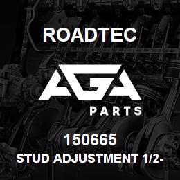 150665 Roadtec STUD ADJUSTMENT 1/2-13 X 5" TBE | AGA Parts
