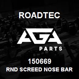 150669 Roadtec RND SCREED NOSE BAR 46" LONG | AGA Parts