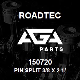 150720 Roadtec PIN SPLIT 3/8 X 2 1/2" STL | AGA Parts