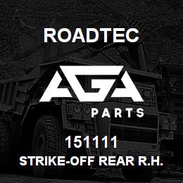 151111 Roadtec STRIKE-OFF REAR R.H. | AGA Parts