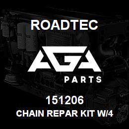 151206 Roadtec CHAIN REPAR KIT W/4 LINKS & BAR | AGA Parts