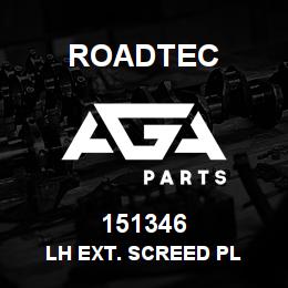 151346 Roadtec LH EXT. SCREED PL | AGA Parts
