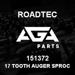 151372 Roadtec 17 TOOTH AUGER SPROCKET & SHAFT WLD | AGA Parts