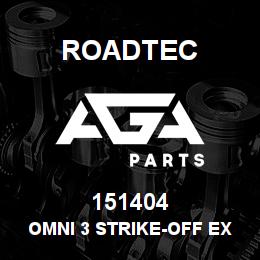 151404 Roadtec OMNI 3 STRIKE-OFF EXT RH BEGN 10562 | AGA Parts