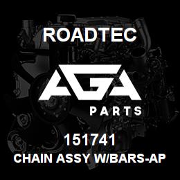 151741 Roadtec CHAIN ASSY W/BARS-AP-1000B/BG-260C | AGA Parts
