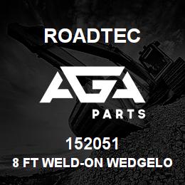 152051 Roadtec 8 FT WELD-ON WEDGELOCK FIXED SCREED | AGA Parts
