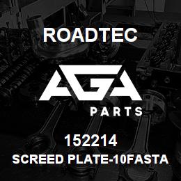 152214 Roadtec SCREED PLATE-10FASTASH ELEC HEAT | AGA Parts