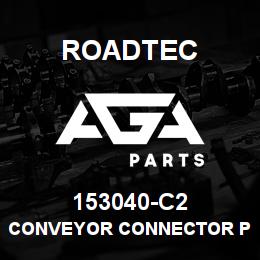 153040-C2 Roadtec CONVEYOR CONNECTOR PIN W/KEEPER PIN | AGA Parts
