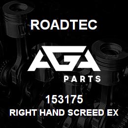 153175 Roadtec RIGHT HAND SCREED EXTENSION WELDMEN | AGA Parts