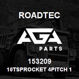 153209 Roadtec 10TSPROCKET 4PITCH 1.5ROLLER 2-PC | AGA Parts