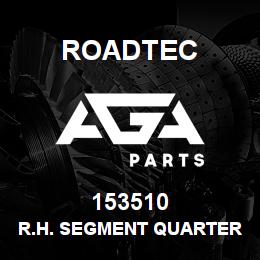 153510 Roadtec R.H. SEGMENT QUARTER AUGER | AGA Parts
