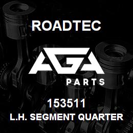 153511 Roadtec L.H. SEGMENT QUARTER AUGER | AGA Parts