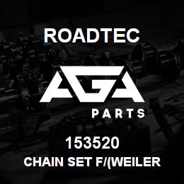 153520 Roadtec CHAIN SET F/(WEILER E2850 C2)85 | AGA Parts
